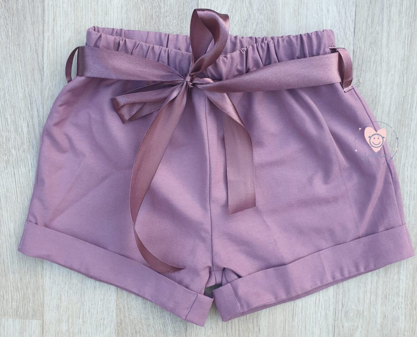On Order Peonies Romper Set With Plum Shorts - Image 4