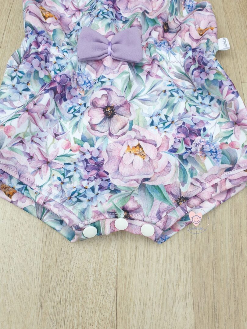 On Order Purple Blossom Playsuit - Image 2