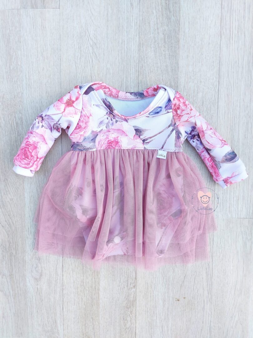 On Order Short Or Long Sleeve Vintage Rose Tutu Vest