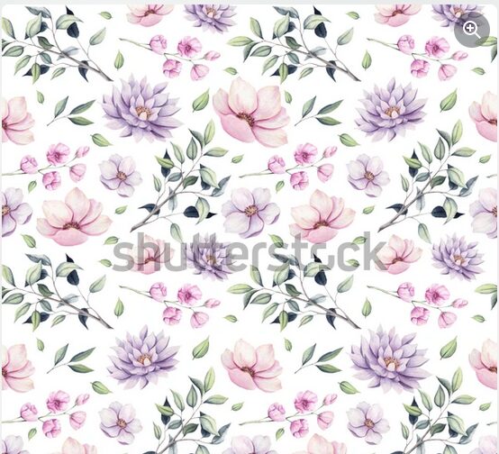 On Order Purple Small Blossoms Babygrow - Image 2