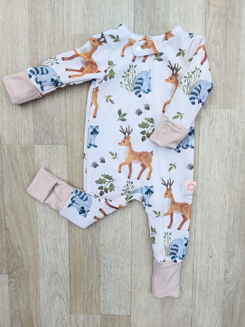 Beige Woodland Babygrow - Image 2