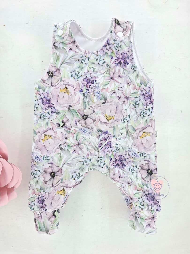 Purple Blossoms Dungarees